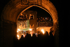 مراسم زنجير آتشي در روستاي بياضه